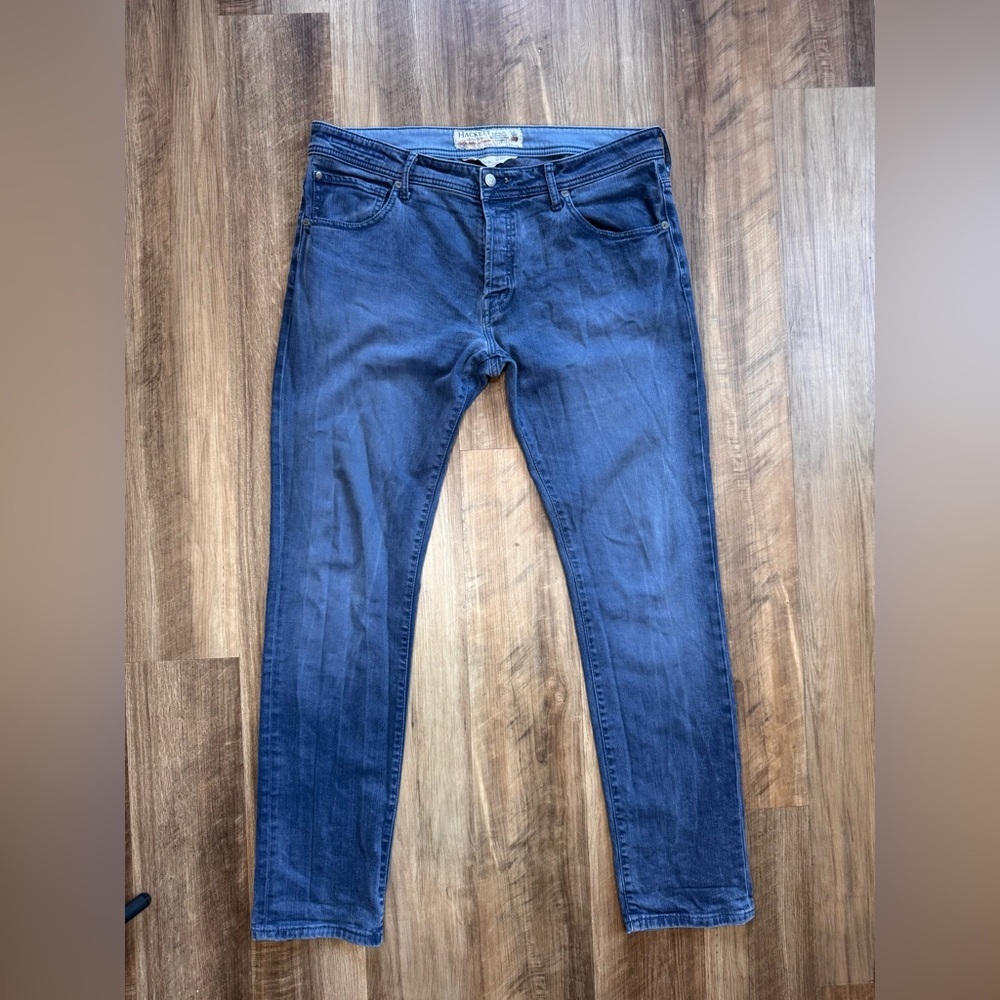 Hackett London Bespoke Denim Newburg Slim, Color 551 Blue, Size 38x32